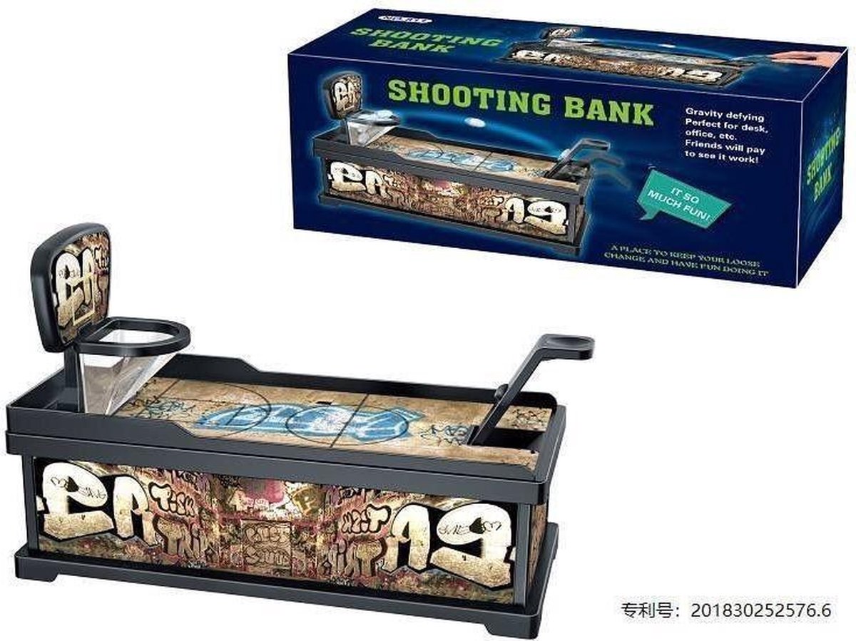 spaarpot en basket 2in1 | shoot the coin